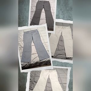 🔥🔥Bundle Deal (4 Pairs) of OLD NAVY Women's Khaki Pants Size 14 Short/Petite